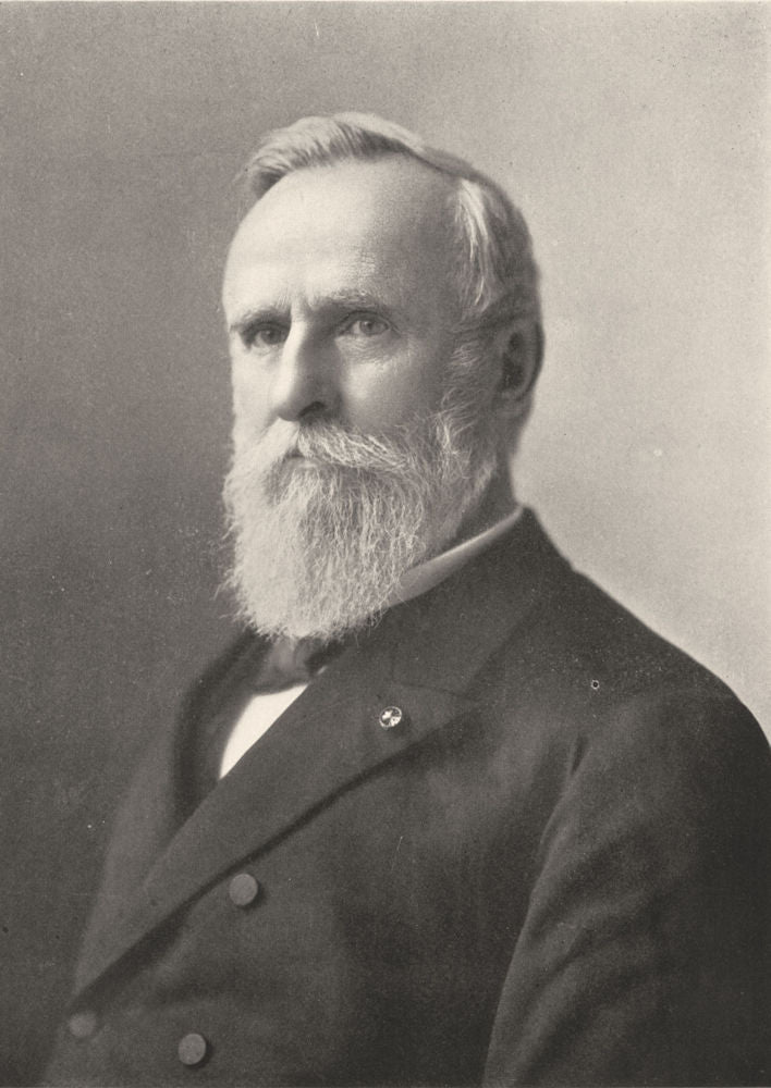 USA. Rutherford Birchard Hayes, 19th President, US 1907 old antique print